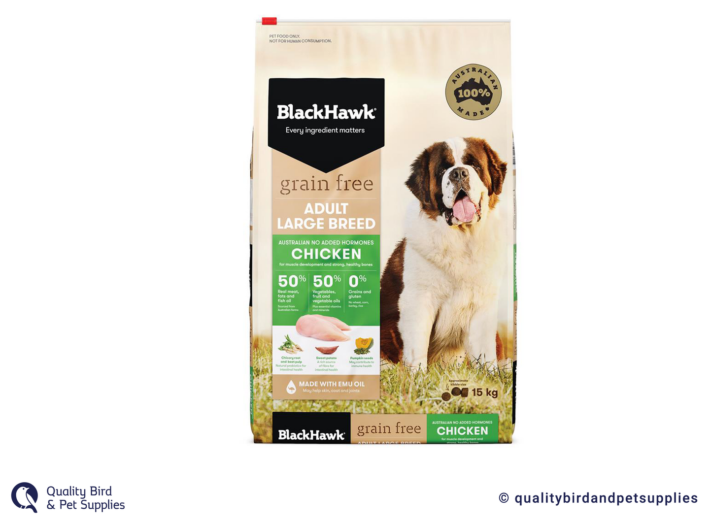 Black Hawk Grain Free Large Breed Chicken 15kg