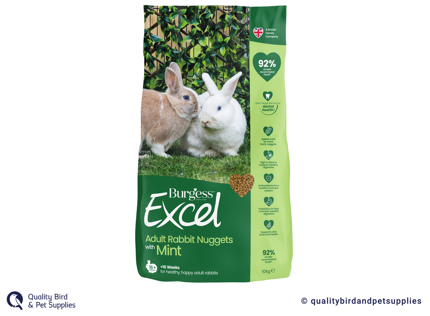 Burgess Excel Adult Rabbit Nuggets with Mint