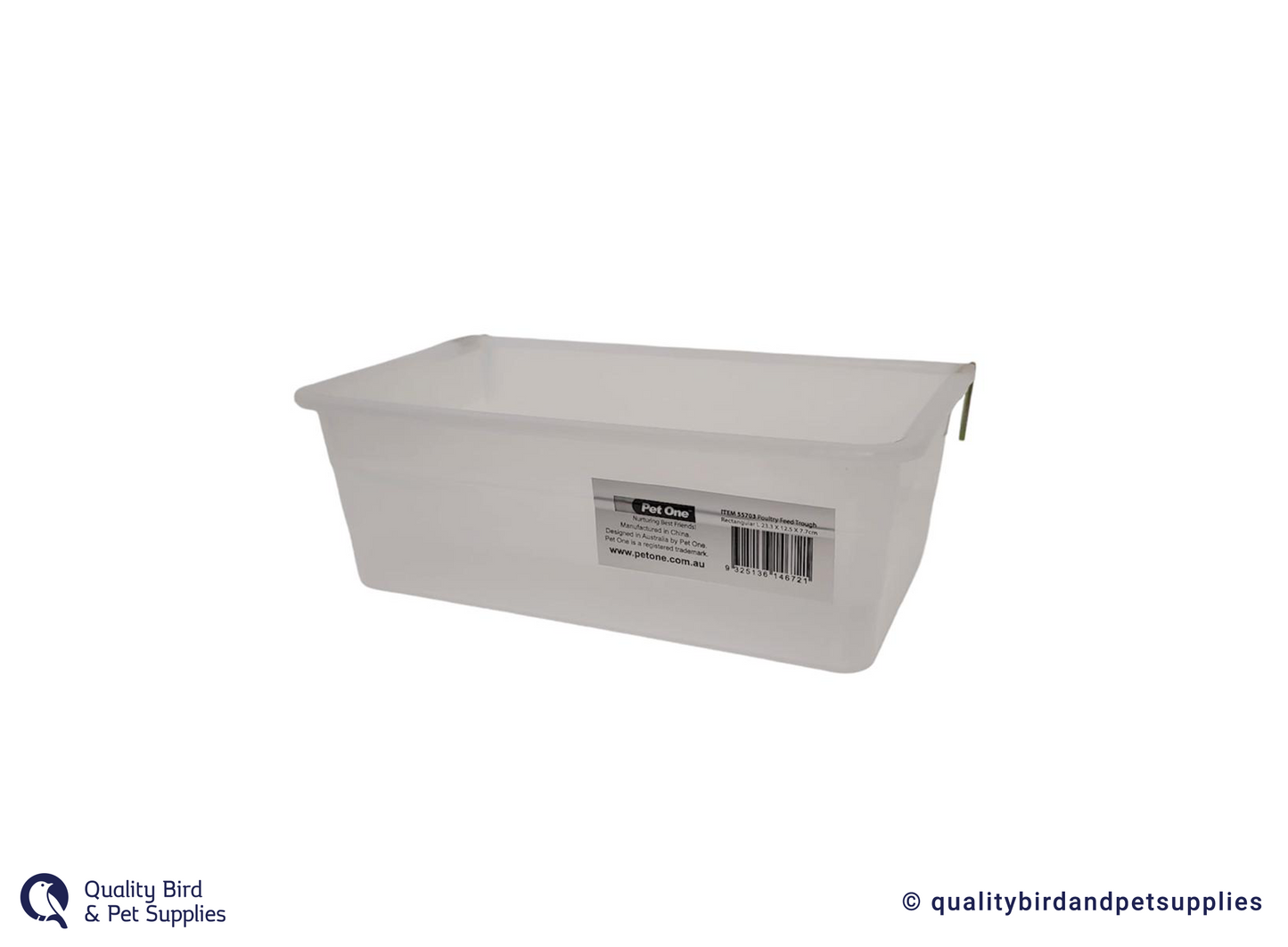 Pet One Rectangular Feed Trough