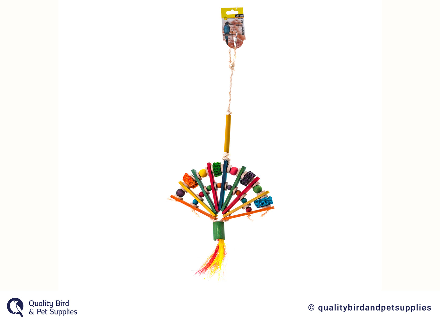 Avi One Fan With With Beads 53cm