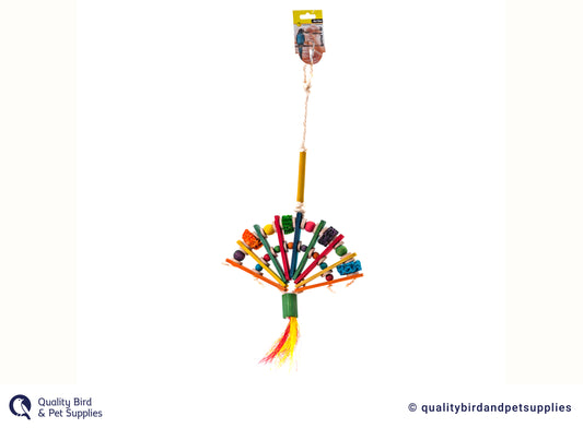 Avi One Fan With With Beads 53cm