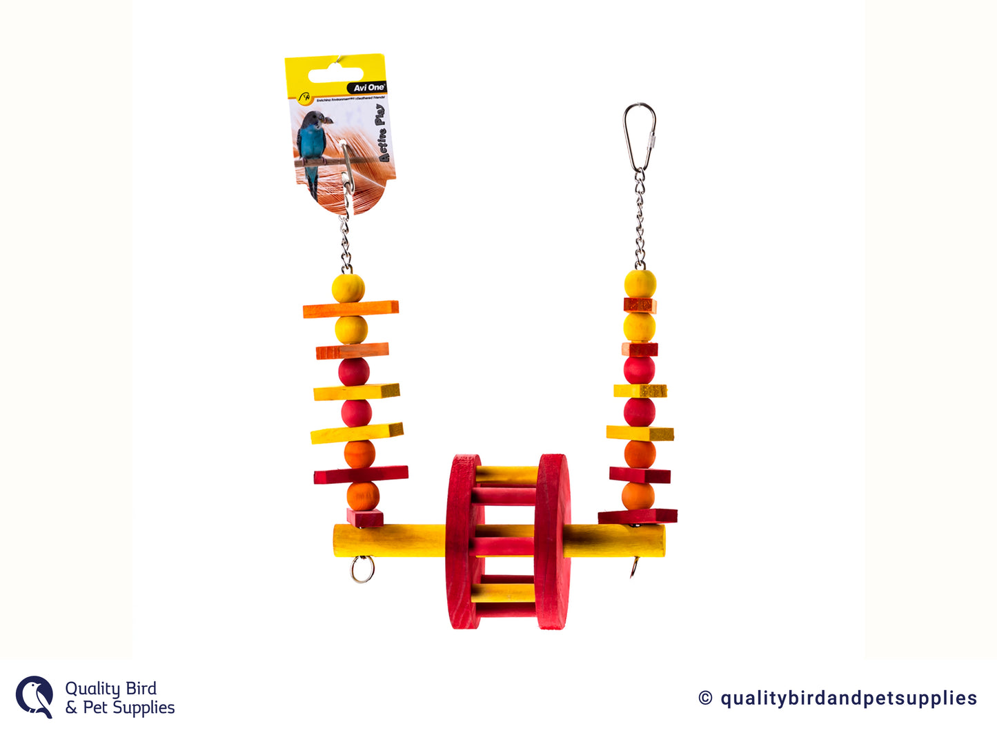Avi One Wooden Swing With Wheel