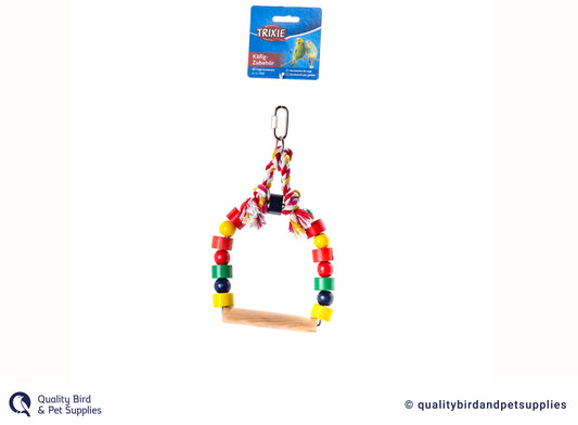 Trixie Arch Swing With Coloured Wooden Blocks