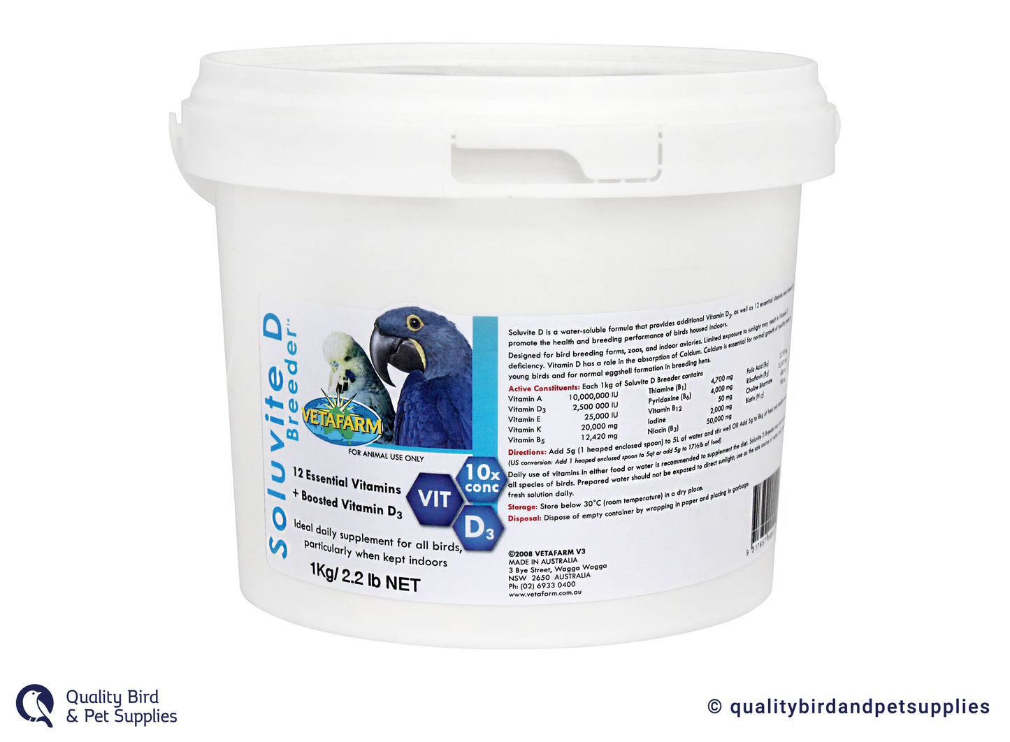 Vetafarm Soluvite D Breeder 1kg