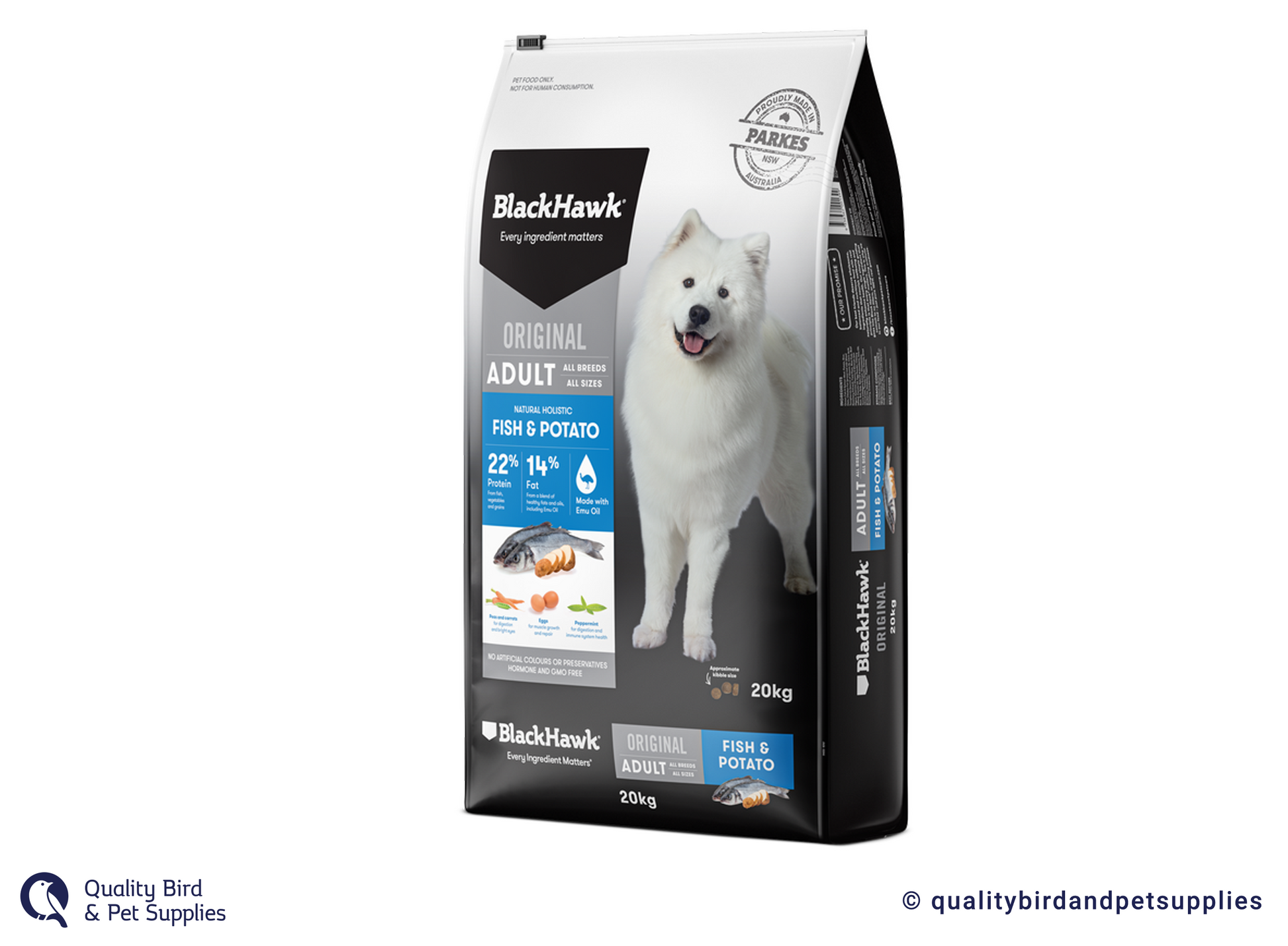 Black hawk fish and sales potato dog food 20kg
