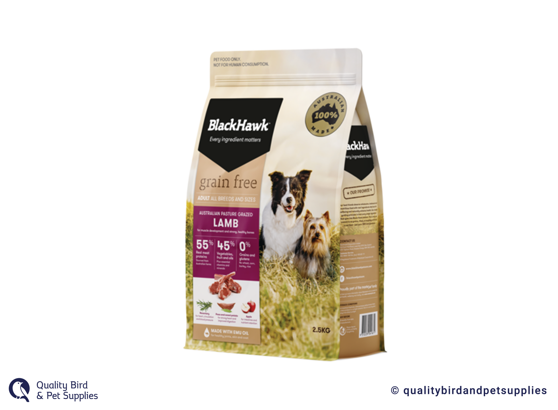 Black Hawk Grain Free Adult Lamb – Quality Bird Pet Supplies