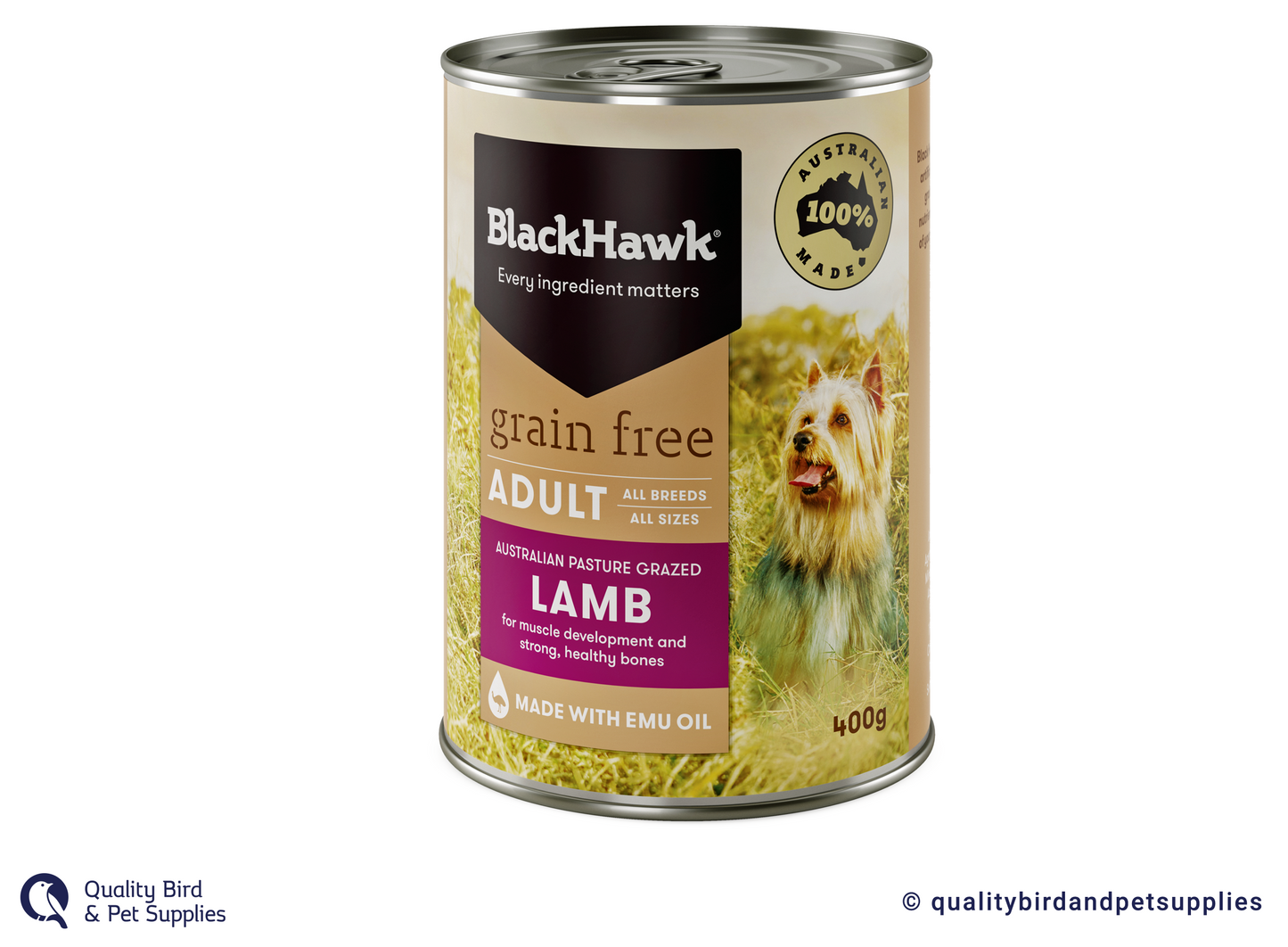 Black Hawk Grain Free Wet Dog Lamb 400g