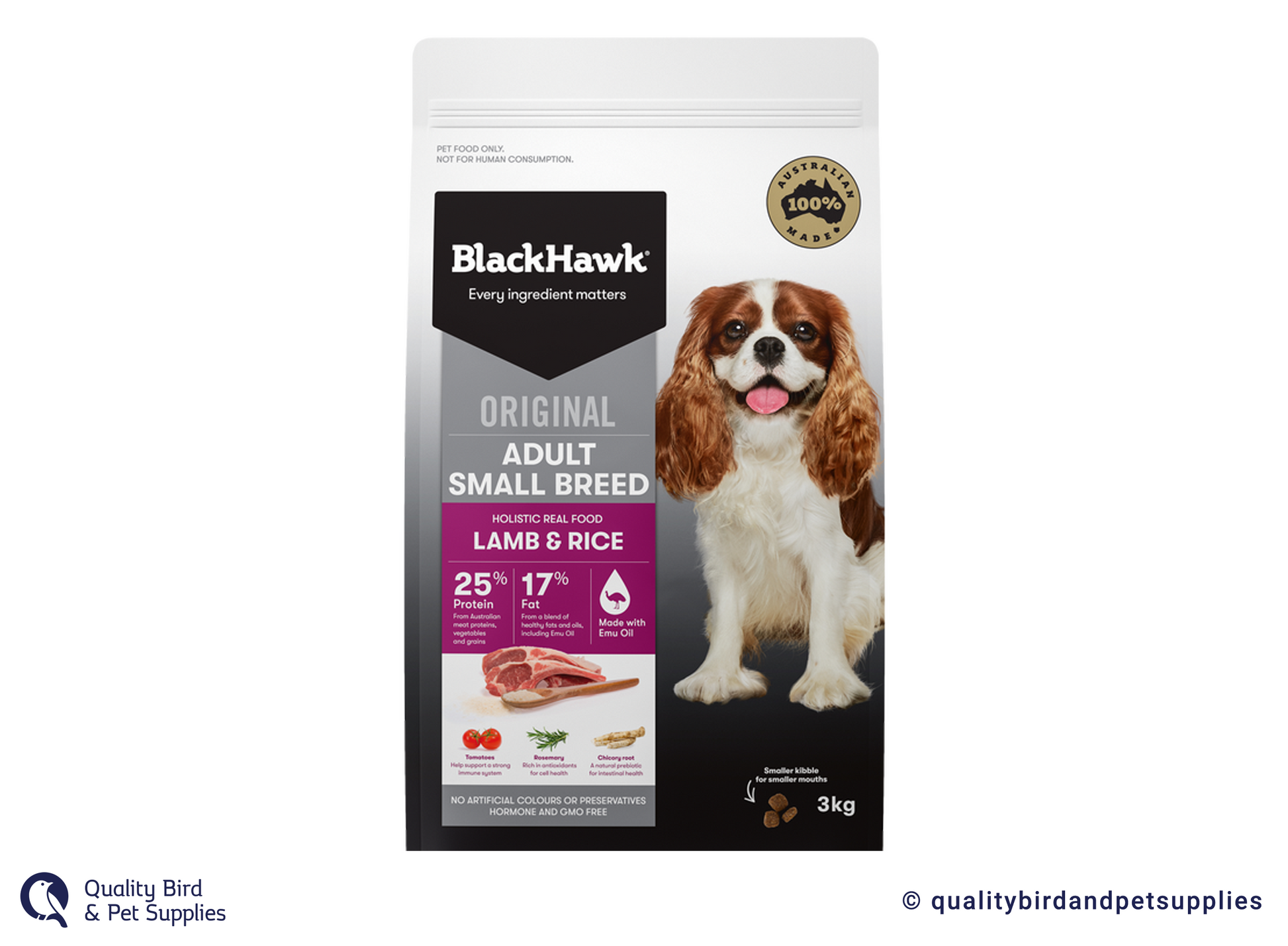 Black Hawk Small Breed Lamb Rice Quality Bird Pet Supplies