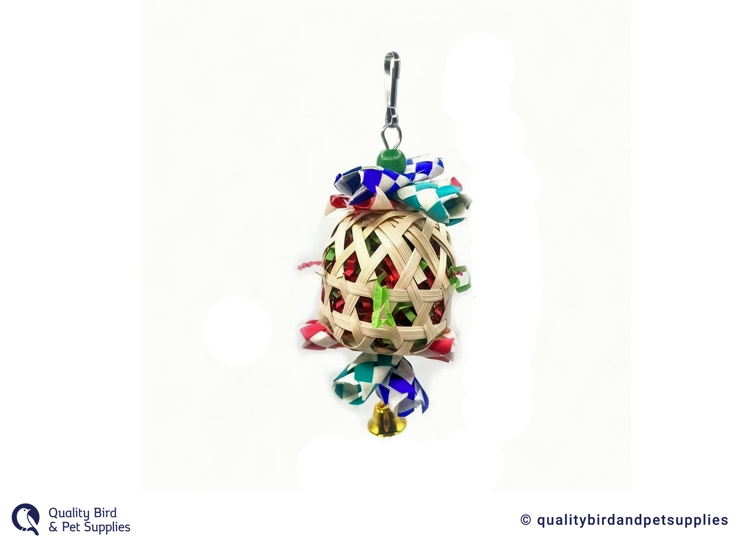 Cane and Paper Lantern with Bell