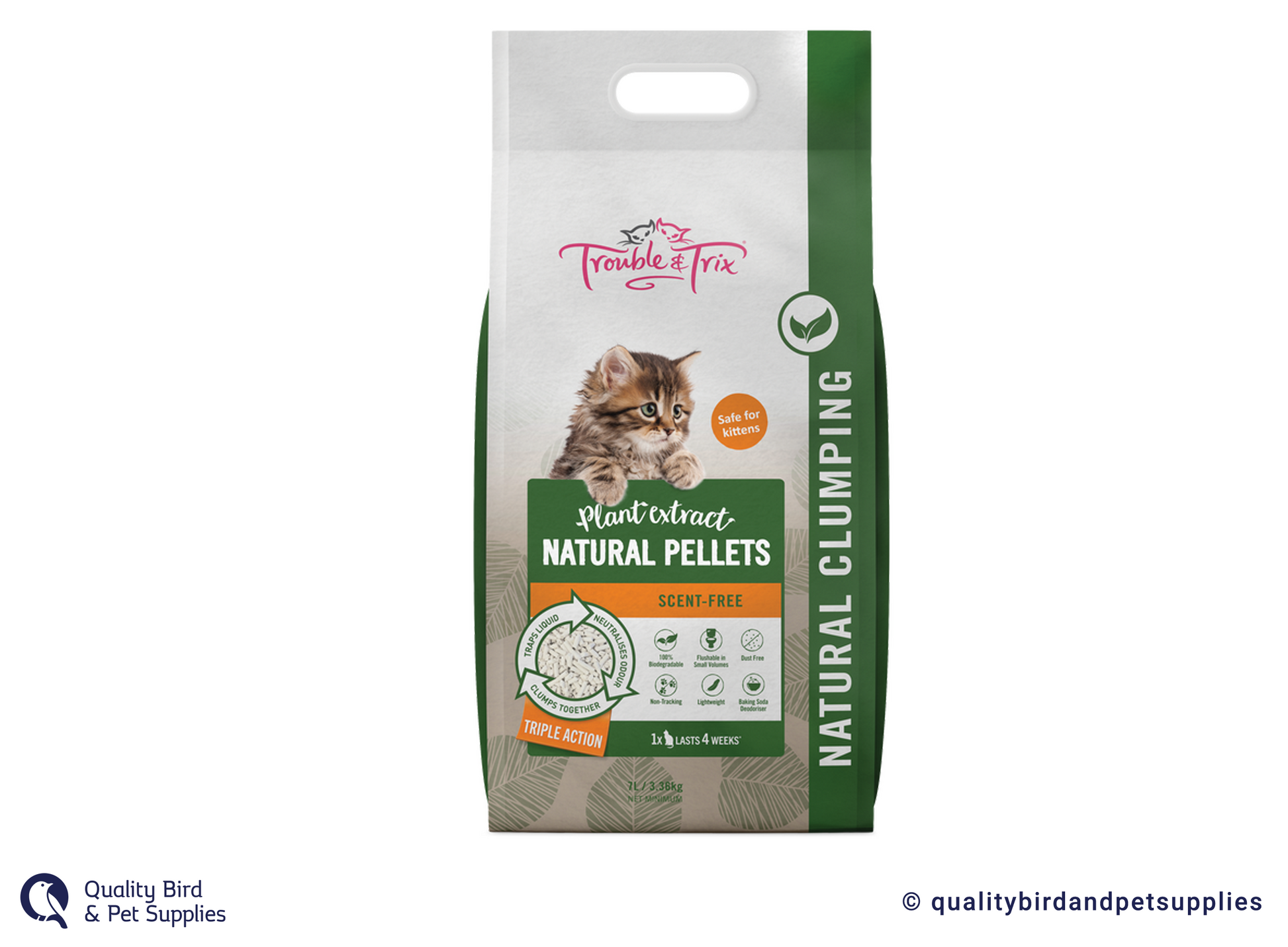 Trouble and Trix Natural Cat Litter Quality Bird Pet Supplies