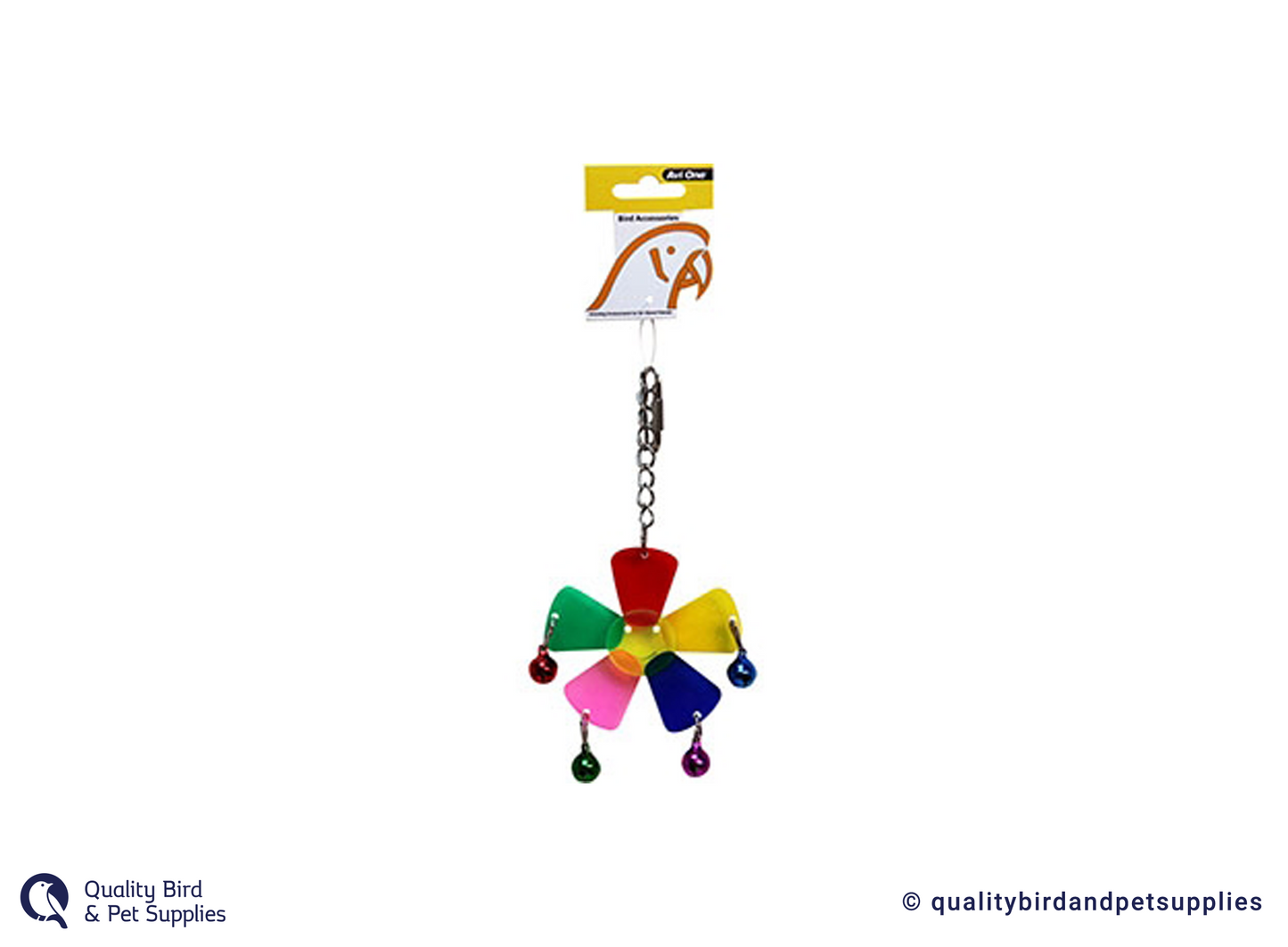 Avi One Acrylic Blossom with Bell Balls Bird Toy