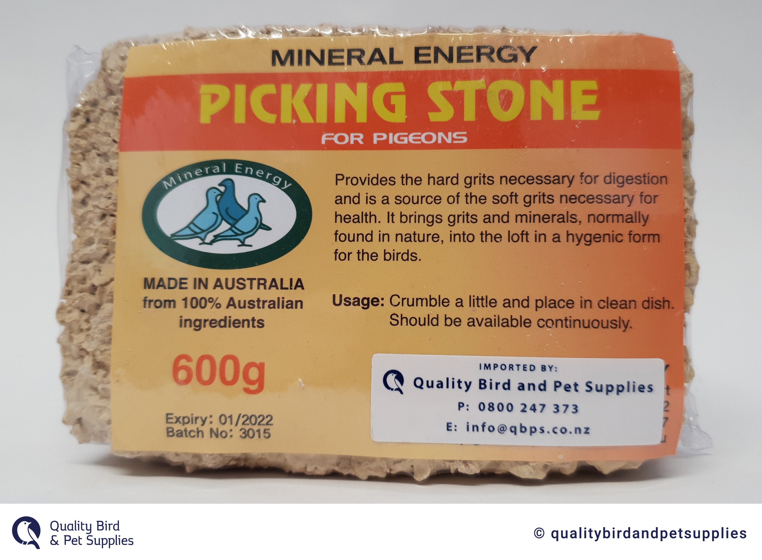 Mineral Energy Picking Stone 600g Quality Bird Pet Supplies mineral-energy-picking-stone-600g-quality-bird-pet-supplies