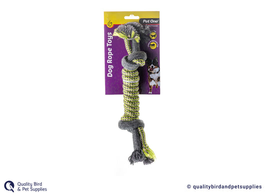 Pet One Dog Toy Rope Spiral With Knots