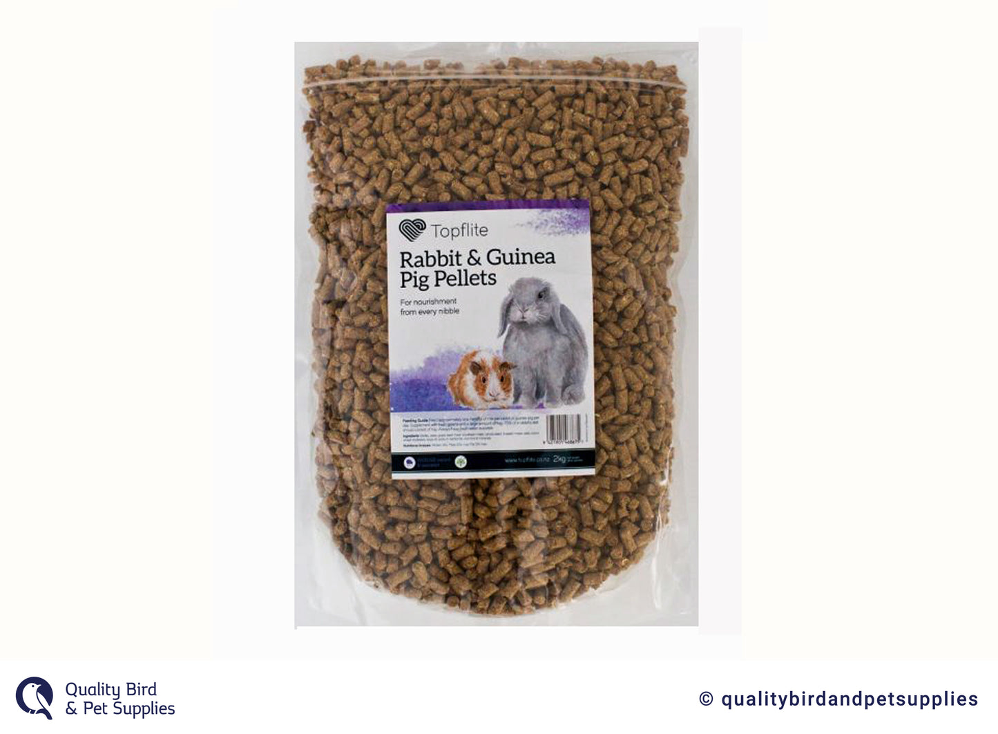 Rabbit & Guinea Pig Pellets 2KG -Topflite