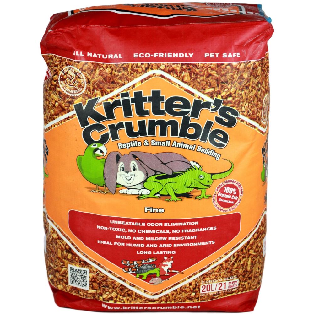 Kritter's Crumble - 20L Organic Bedding Substrate (fine)