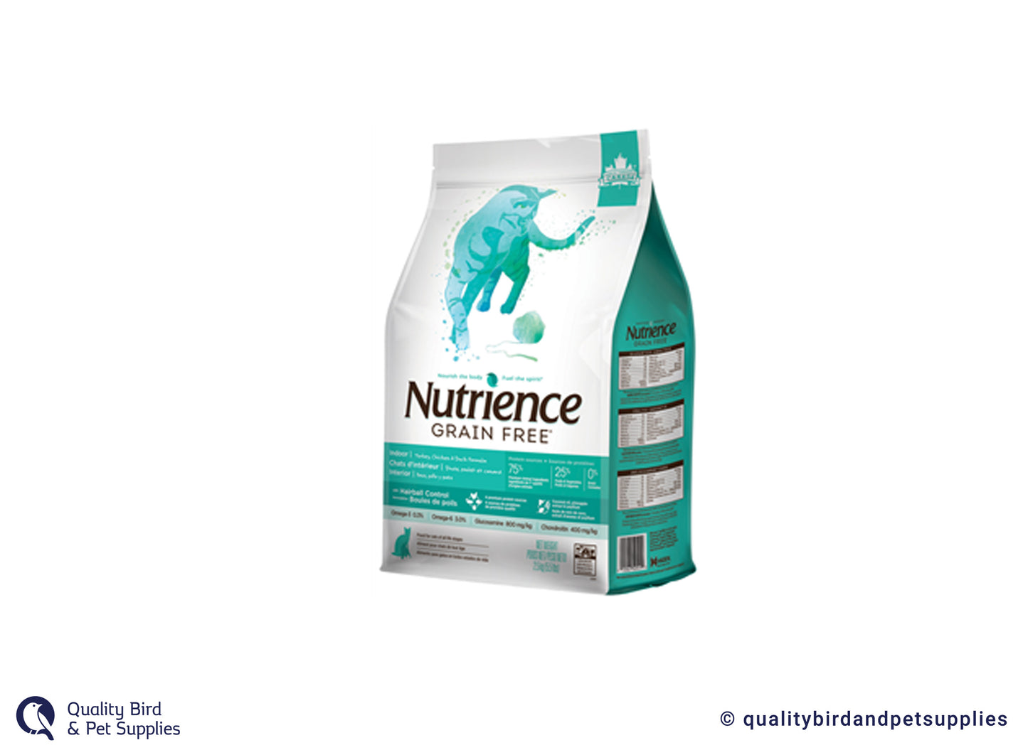 Nutrience Cat 2.5kg Indoor Hairball Grain Free Turkey, Chicken & Duck