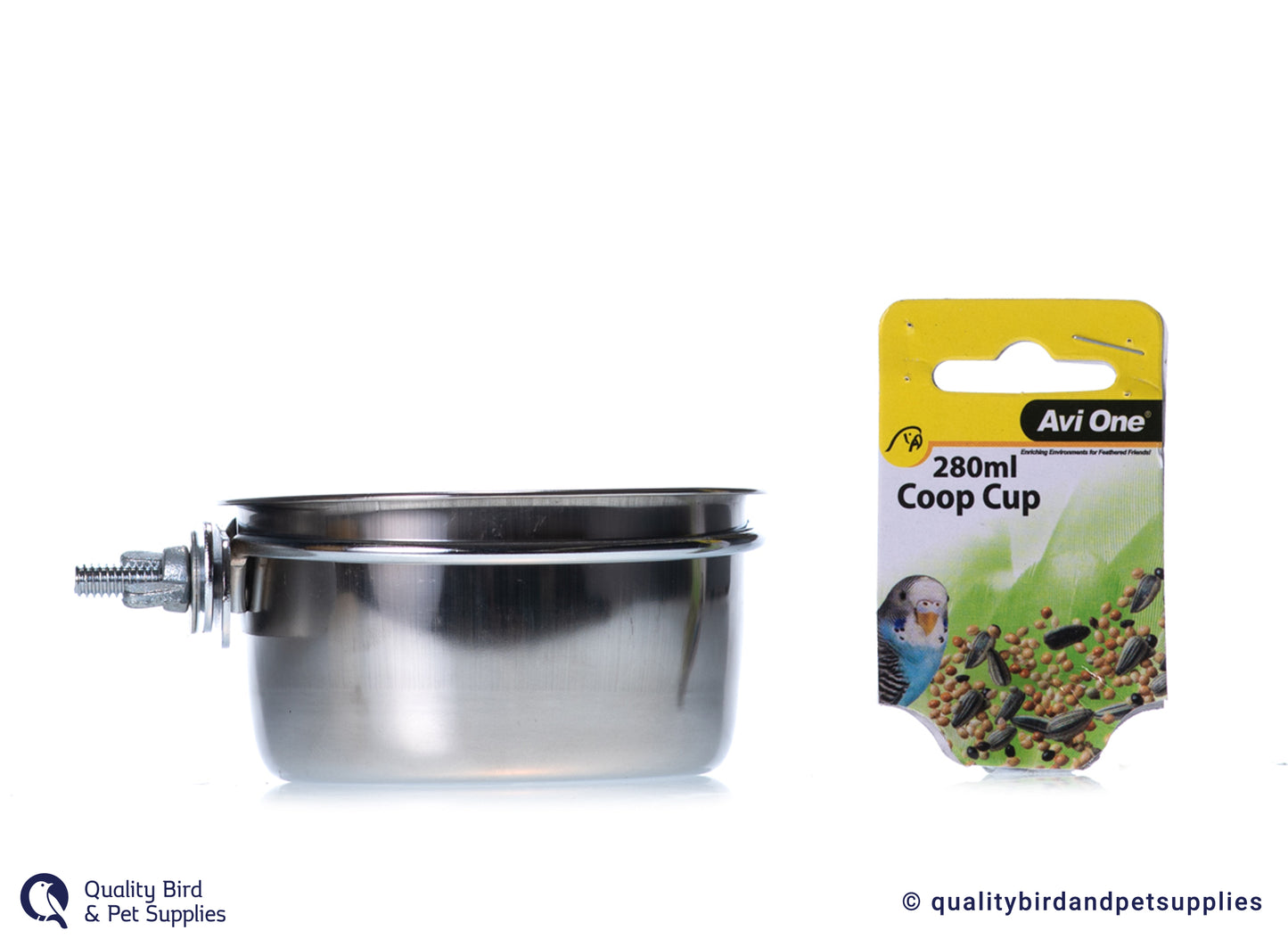 Avi One Coop Cup Feeder With Clamp Holder